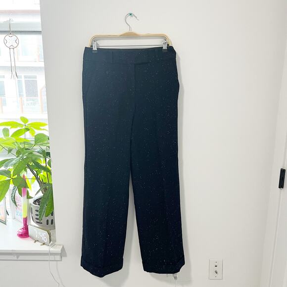 NEW Ann Taylor Loft Blue Wool Trouser Pants Size 8 - Picture 1 of 7
